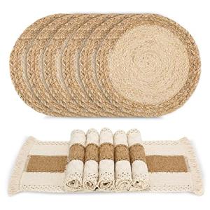 Zology Manteles Boho Hechos a Mano Salvamanteles Trenzados…