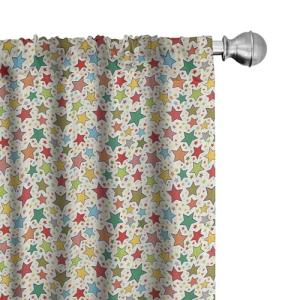 ABAKUHAUS Vistoso Juego de 2 Paños Cortinas, Varios ilustra…