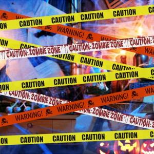 Jsdoin, Decoraciones de Halloween, cinta amarilla de advert…