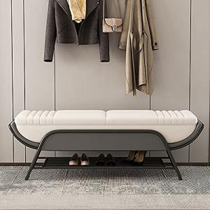 Banco moderno para zapatos con estante de almacenamiento –…