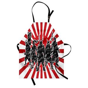 ABAKUHAUS Vino Delantal de Cocina, Botellas de vino y Decan…