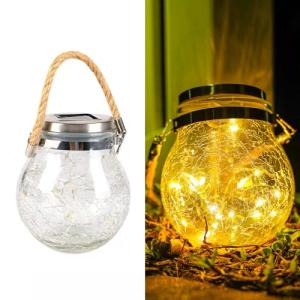 Luzes de botella deseos solares led, botella de vidrio deco…