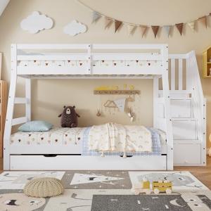 Moimhear Litera con cama plegable, 90/120 x 200 cm, cuna co…