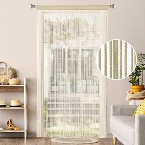 MIULEE Cortinas de Hilos Antimosquitos con Flecos para Inte…