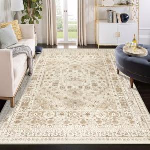 Capslpad Alfombra vintage para sala de estar, 160 x 230 cm,…
