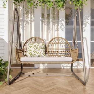 Columpio de jardín con respaldo, juego de muebles de jardín…