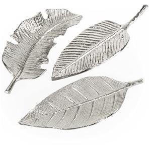 com-four® 3 Hojas Decorativas de Metal - Posavasos Decorati…