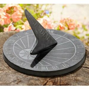 Thorness Grandes Reloj de Sol de Pizarra, Redondo? 25 cm Di…