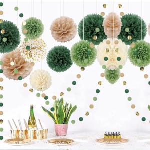 15 Piezas Pompones Decoracion, Pompones de Colores Decoraci…