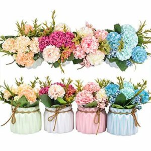 Plantas de Flores Artificiales - Mini Flores de hortensias…