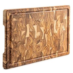 Erreke Tabla Cortar Cocina, Madera de Teca End Grain Grosor…