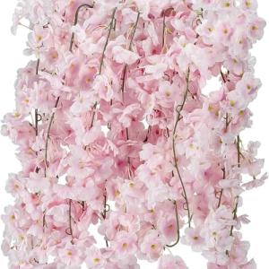Xinlie 3 Piezas 180cm Guirnalda Flores Artificiales Cerezo…
