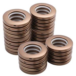 Coolty 32pcs Anillos de Cortina con Ojales Plastico Redondo…