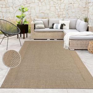 Paco Home Alfombra de Yute para Interior y Exterior - Natur…