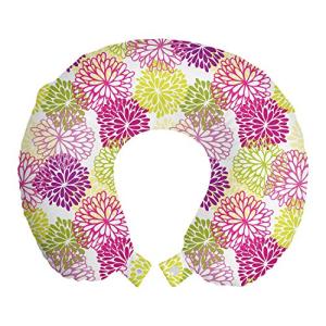ABAKUHAUS Floral Cojín de Viaje para Soporte de Cuello, Rom…