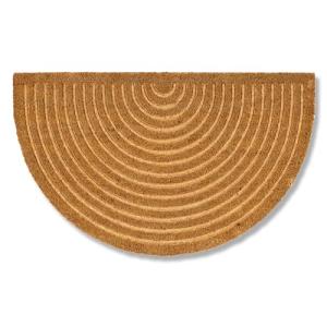 Felpudo Moderno - Estera de Coco 45x75cm semicircular Natur…