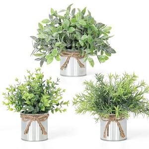SOMYTING 3 Plantas Artificiales Artificiales de Metal en Ma…