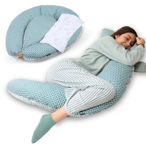 Almohada embarazada y cojin de lactancia lavable - incluye…