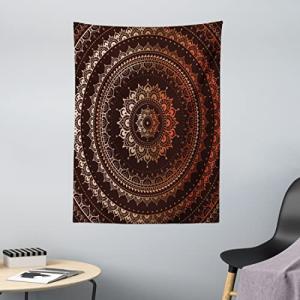 ABAKUHAUS Mandala Tapiz de Pared y Cubrecama Suave, Círculo…