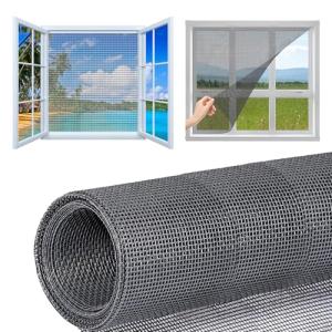 Tela Mosquitera para Puerta, 120x250CM Mosquitera de Fibra…