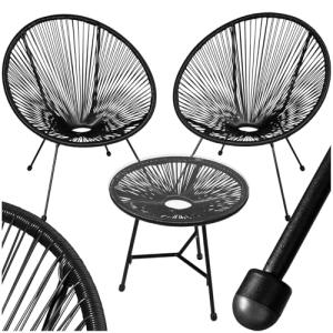 tectake® Conjunto Muebles Jardín Exterior de Acero, Estilo…