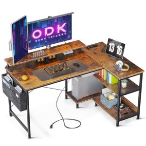 ODK Escritorio Esquinero Reversible, Escritorio Gaming en L…