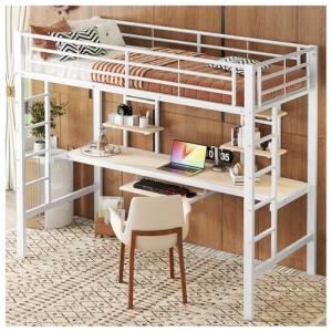 Wyibwy Cama alta 90 x 200 cm, estructura de cama de metal,…
