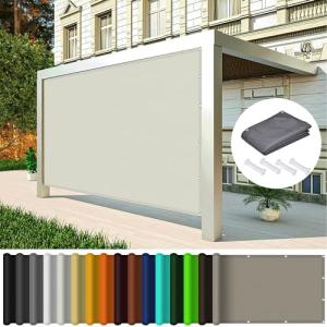 Toldo Vela de Sombra Rectangular 160 x 420 cm Toldo con Pro…