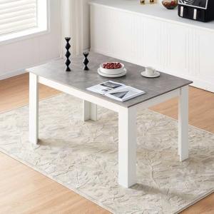 CLIPOP Mesa de Comedor de Madera de Cocina, 120 x 80 cm, Re…