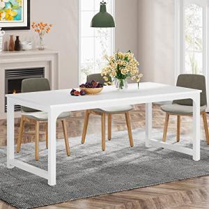 Tribesigns Mesa de comedor de 160 x 80 cm, mesa de cocina i…