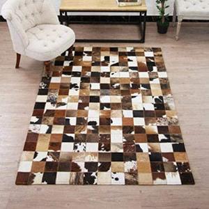 Vip Leather Nueva Alfombra de Piel de Vaca Patchwork. Disen…