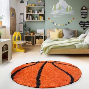 HomebyHome Alfombra Infantil Redonda Peludo de Pila Larga D…