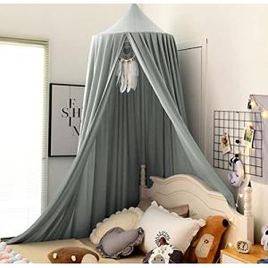 Cuna de bebé con dosel para niños, mosquitero de encaje, ni…