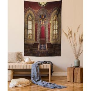 ABAKUHAUS Gótico Tapiz de Pared y Cubrecama Suave, Trono Ro…
