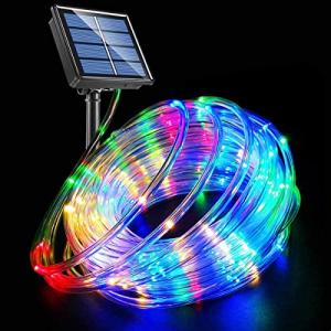 cuzile Manguera de Solar Luces 7m 50 LED Muiticolor Cadena…