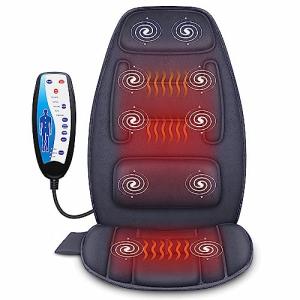 Snailax Asiento de Masaje con Calor, 10 motores de vibració…