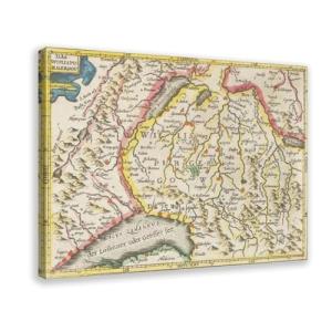 BFTIUTG Póster de mapa histórico de Wiflisburgergau de Alre…