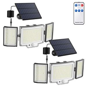 OKOUSE Focos LED Exterior Solares con Mando, Luz Solar Exte…