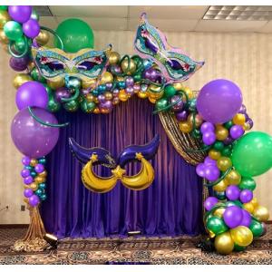 Juego de 108 globos de Mardi Hierba, juego de globos de hie…