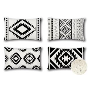 Artscope Juego de 4 Impermeables Geometría Funda de Cojines…
