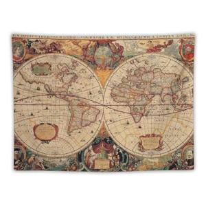 Póster de mapa del mundo de arte retro, 14 cuadros impresos…