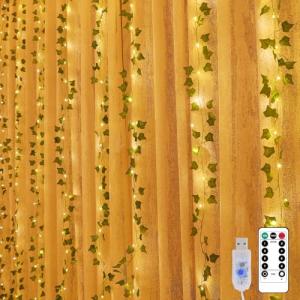 Artrastar 10 Piezas Guirnalda De Luces 2x2m LED De Hiedra A…