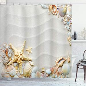 ABAKUHAUS Estrella de mar Cortina de Baño, Arena Colorido,…