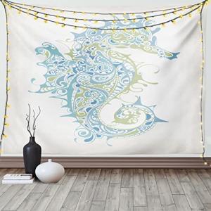 ABAKUHAUS Oceano Tapiz de Pared y Cubrecama Suave, Seahorse…
