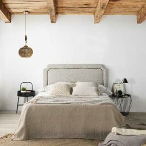 marckonfort Cabecero tapizado Leonor 160 x 60 cm Gris, Tach…