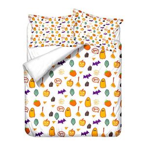 Chickwin Juego de Ropa de Cama 3D Estampado Halloween Estil…