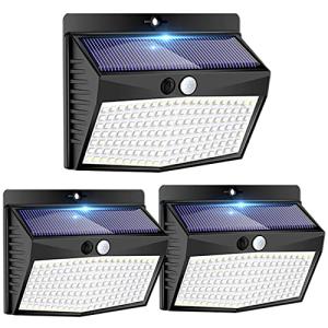 Peasur Luz Solar Exterior【3 Paquete/138 LED/3 Modos】 Focos…