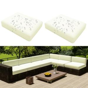 Hiseng Funda de Cojín de Asiento Sofá 2 Piezas Color Sólido…