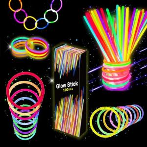 Barras Luminosas - 100 Pulseras Fluorescentes y 100 Conecto…