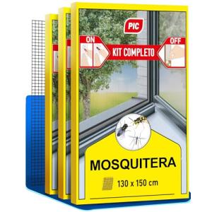 PIC Mosquiteras para Ventanas - Paquete de 3 Rede Mosquitei…